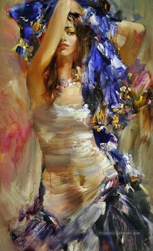 Une jolie femme ISNY 02 impressionnistes Peinture à l'huile
